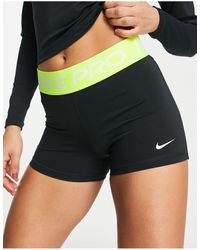 Nike - Nike pro - training - short 3 pouces moulant - /volt - Lyst