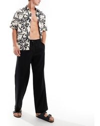 ADPT - – locker geschnittene hose aus leinenmix - Lyst