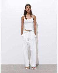 Pull&Bear - Balloon Jeans With Drawstring - Lyst