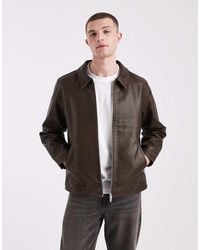Jack & Jones - Faux Leather Jacket - Lyst