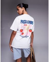 Kaiia - – exklusives oversize-t-shirt aus baumwolle - Lyst