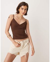ASOS - Polyamide Bust Cup Cami Top - Lyst