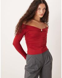 Abercrombie & Fitch - – langärmliges, schulterfreies oberteil - Lyst