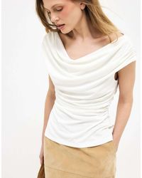 NA-KD - Front Draped Sleeveless Top - Lyst