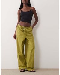 ASOS - Linen Look Pull On Pants - Lyst