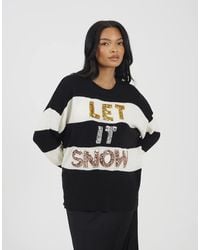 Brave Soul - Crew Neck Sequin Christmas Jumper - Lyst