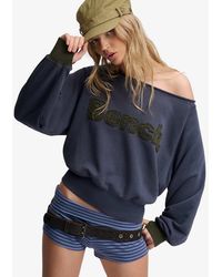 Bench x Superdry & Co - Bardot Oversized Sweatshirt - Lyst