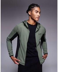 EA7 - Armani Vigor 7 Logo Zip Hoodie - Lyst