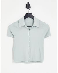 Abercrombie & Fitch - Rib Button Down Polo - Lyst