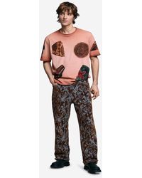 Desigual - Short-Sleeved Patchwork T-Shirt - Lyst