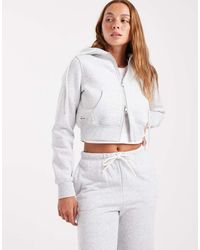 Cotton On - Cropped Zip Through Hoodie - Lyst