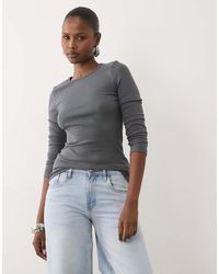 ASOS - Fitted Long Sleeve Top - Lyst