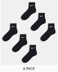 Nike - Training Everyday Cushioned Plus 6 Pack Ankle Sock - Lyst