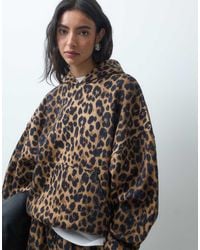 ASOS - Animal Leopard Print Hoodie Co-ord - Lyst