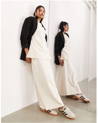 ASOS - Premium Heavy Weight Textured Jersey Column Maxi Skirt Co-ord - Lyst