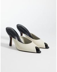 ASOS - Nobu Peep Toe High Heel Mules - Lyst