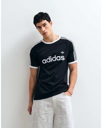 adidas Originals - Three Stripe Ringer T-shirt - Lyst