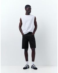 Pull&Bear - Standaard Denim Bermuda Shorts - Lyst