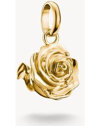 Thomas Sabo - Charm Pendant Rose Blossom Connect-Plated - Lyst