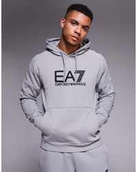 EA7 - Armani Train Visibility Logo Hoodie - Lyst