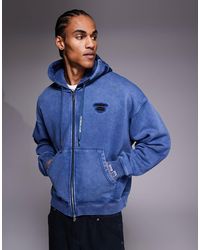 Aape By A Bathing Ape - Aape By A Bathing Ape Oversized Heavyweight Zip Through Hoodie - Lyst