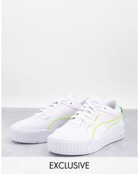 PUMA Leather Cali Sport Trainers in White | Lyst