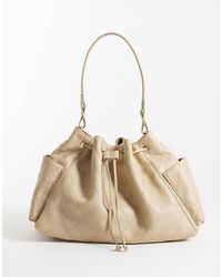 Mango - Faux Leather Quilted Shoulder Bag - Lyst