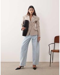 ARRANGE - Franklyn Seam Detail Barrel Jean - Lyst