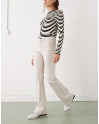 Noisy May - Sallie High Rise Slim Flare Jeans - Lyst