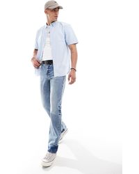 Levi's - Authentic - chemise oxford à manches courtes avec logo ton sur ton - clair - Lyst