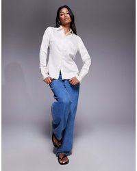 ASOS - Slim Fitted Satin Shirt - Lyst