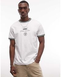 ASOS - Regular Fit T-shirt With Text Graphic - Lyst