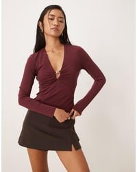 Abercrombie & Fitch - – bh-freies, langärmliges oberteil - Lyst