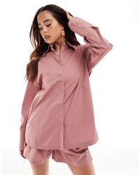 AllSaints - Karina Oversized Shirt Co-ord - Lyst