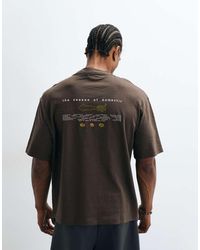SELECTED - X Domestic 100% Cotton Heavyweight T-shirt With Print - Lyst