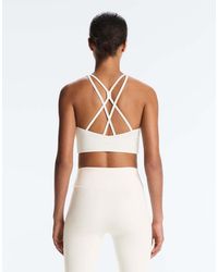 Oysho - Medium-Support Comfortlux Sports Bra With Cups - Lyst