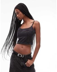 Levi's - Denim Cami Corset Top - Lyst