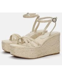 Pull&Bear - Jute Wedge Sandals - Lyst