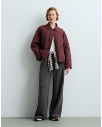 Oysho - 5-pocket Wide-leg Trousers - Lyst