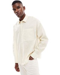 ASOS - Volume Oversized Shirt With Embroidery - Lyst