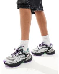 PUMA - Velophasis - sneakers chiaro e viola - Lyst