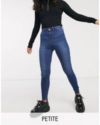 Noisy May - Callie High Waisted Skinny Jeans - Lyst