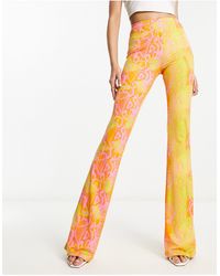 Naked Wardrobe - High Waist Flared Trousers - Lyst