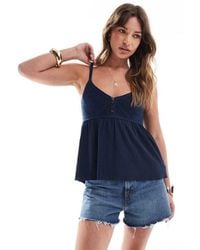 Stradivarius - Crochet Detail Cami Swing Top - Lyst