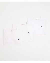Abercrombie & Fitch - 3 Pack Short Sleeve T-shirt - Lyst