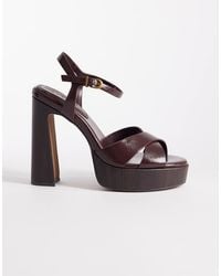 ASOS - Nadina Cross Strap Platform High Heeled Sandals - Lyst