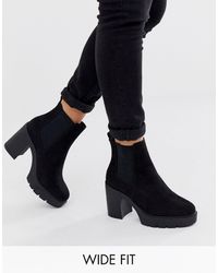 asos design agnes chunky chelsea boots