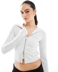 Bershka - Zip-up Hoodie - Lyst