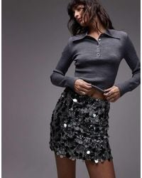 ASOS - Mixed Sequin Mini Skirt - Lyst