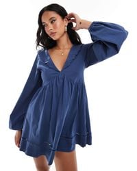 ASOS - – langärmliges mini-hängerkleid - Lyst